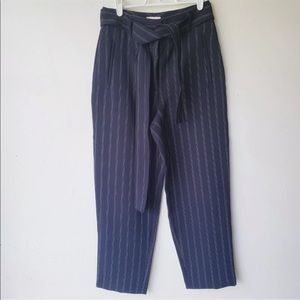 Wilfred aritzia Pinstripe High Crop Pants Size 6